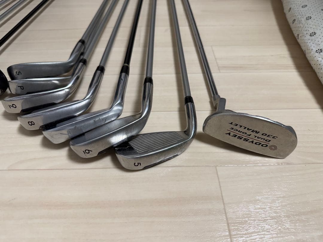 キャディーバッグ　ゴルフバッグ　クラブ12本セット　初心者向け　中古　特典付き