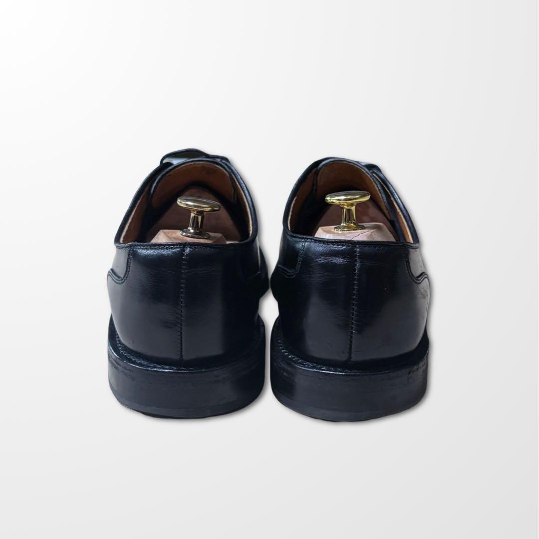 アレンエドモンズ 外羽根 Uチップ 黒 レザー 9D スプリットトゥ　古着