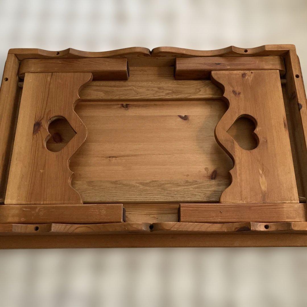 アメリカンカントリー調　パイン材　　折りたたみ式テーブル