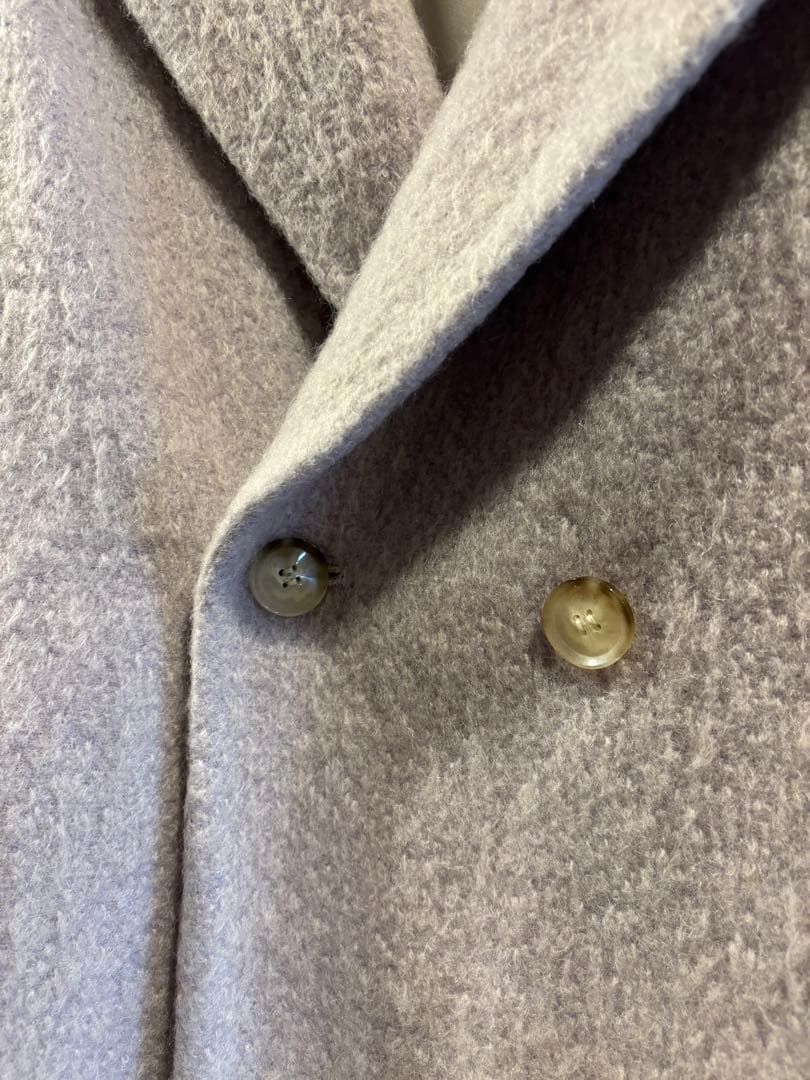 ☆美品☆Stolaビッグ衿シャギーピーコート【40】ラベンダー