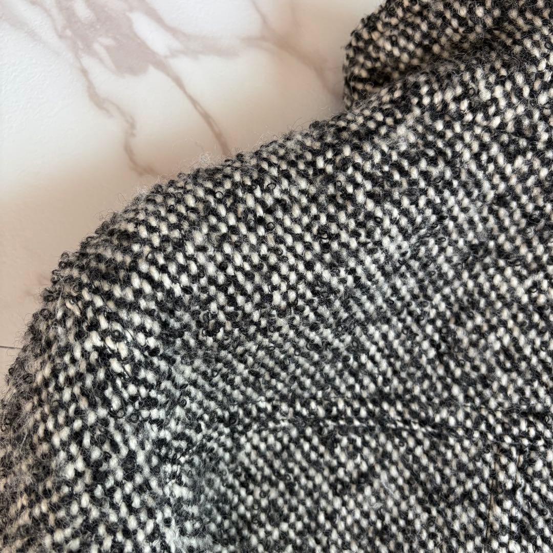 人気◆バーバリーロンドン ツイード コート メタルボタン 38 M