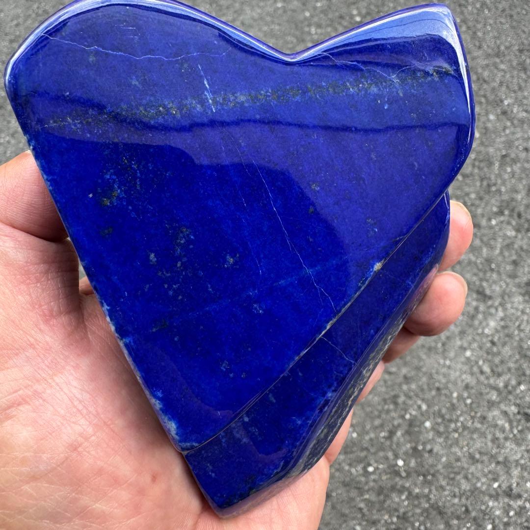 ☆ラピスラズリ☆5A☆引寄せ☆約489 g☆アフガニスタン産☆天然無着色☆磨き石