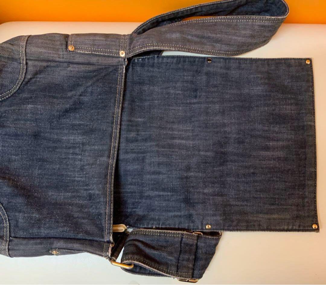 CHANEL デニム ショルダーバッグ　メッセンジャーバッグ　ダメージ　希少