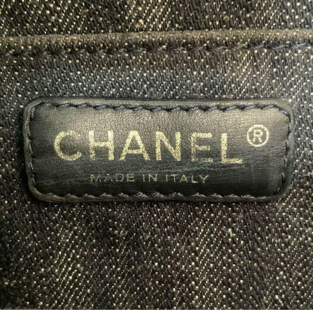 CHANEL デニム ショルダーバッグ　メッセンジャーバッグ　ダメージ　希少