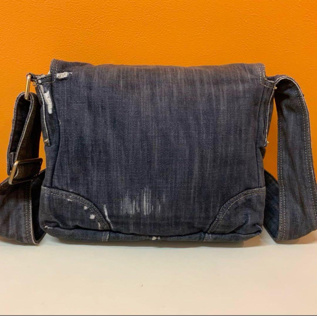 CHANEL デニム ショルダーバッグ　メッセンジャーバッグ　ダメージ　希少