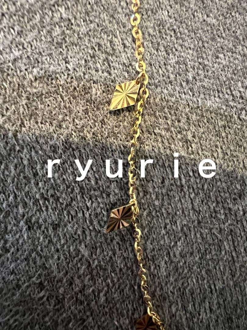 18金K18レディースネックレス43センチ