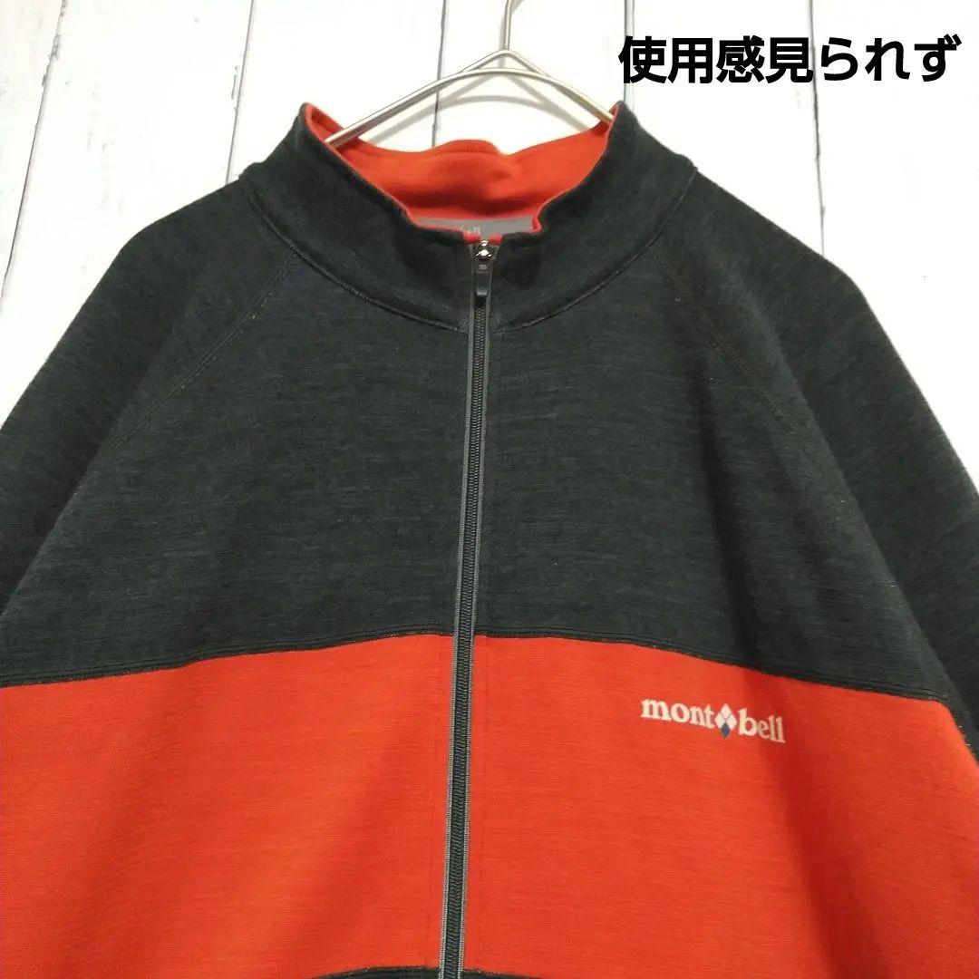 ほぼ新品　モンベル　メリノウールプラス　サイクルジャージ　冬季　中厚手　黒　ＸＬ