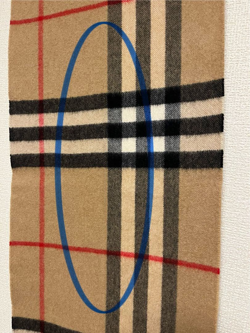 BURBERRY　バーバリー　マフラー　カシミア100%　キャメル