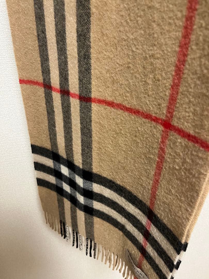 BURBERRY　バーバリー　マフラー　カシミア100%　キャメル