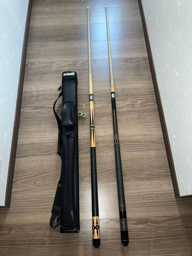 ビリヤード キュー 2本 ケース付き
