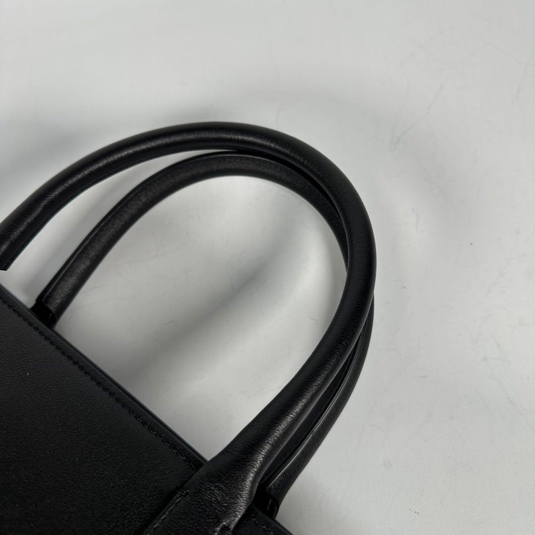 極美品 VALENTINO ヴァレンティノ Vロゴ 2way トートバッグ 黒