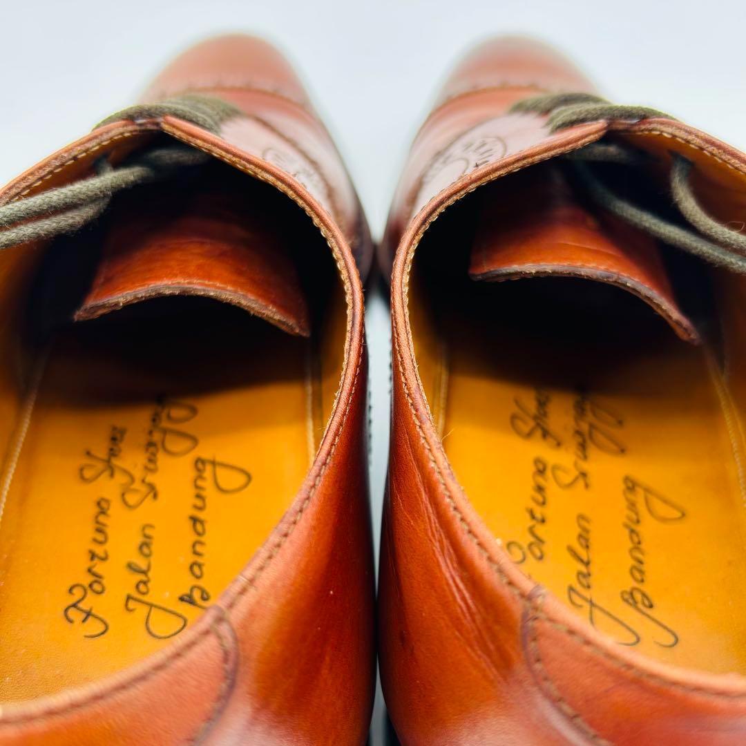 ジャランスリウァヤ ストレートチップ 25cm ブラウン 内羽根 革靴