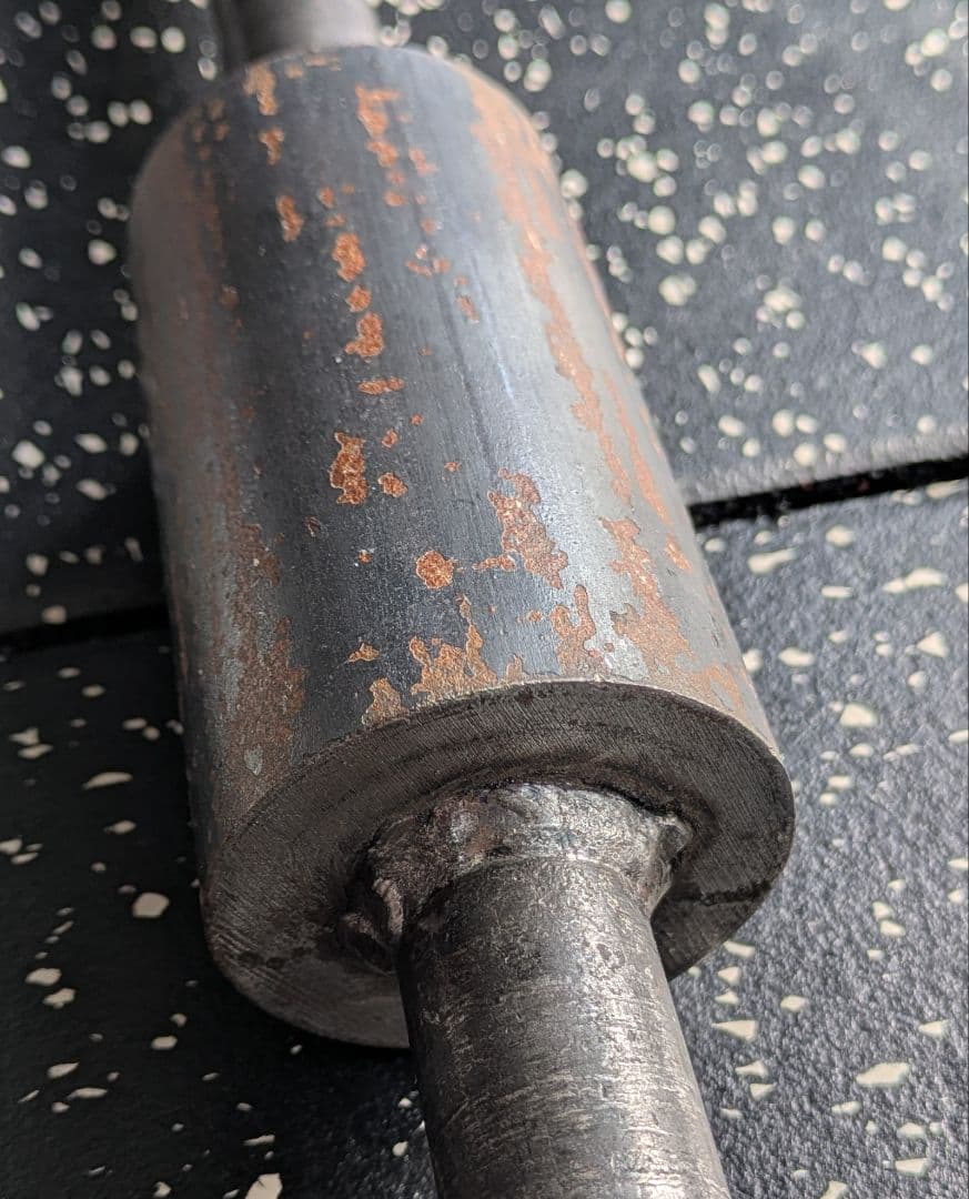 太いハンドルダンベルシャフト ［握力］ カラー付き