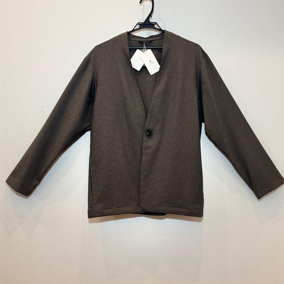 新品未使用　グリーンレーベルリラクシング ノーカラー　ジャケット L タグ付