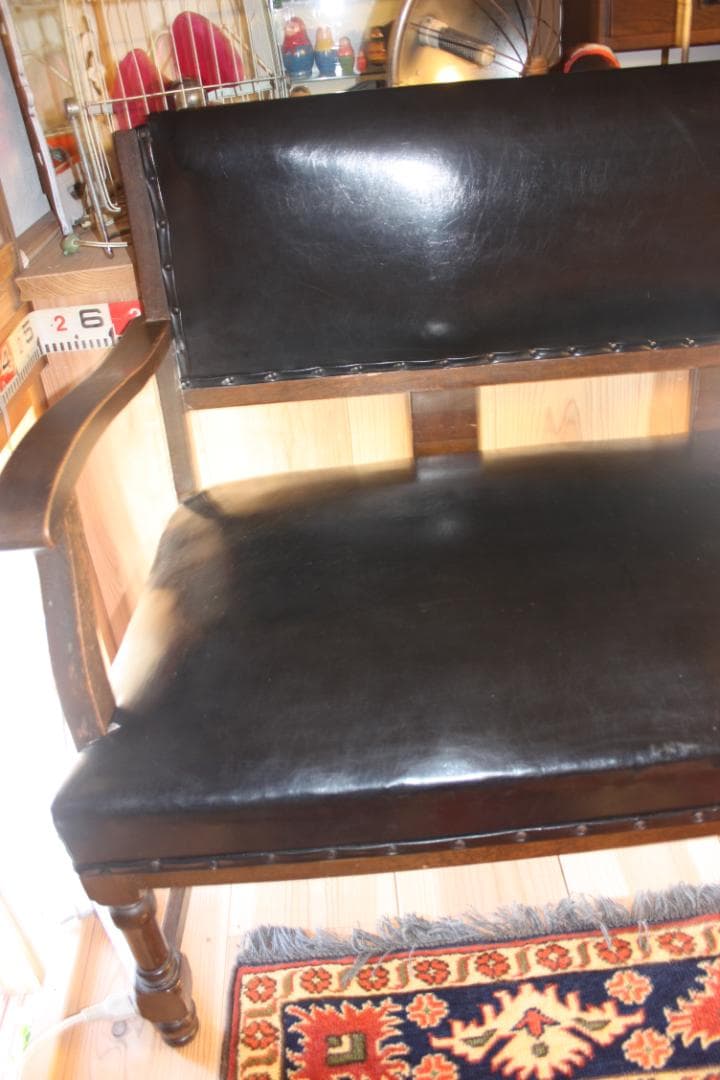 tabuソファ 3シーター 楢材 アンティーク レトロ ミッドセンチュリー