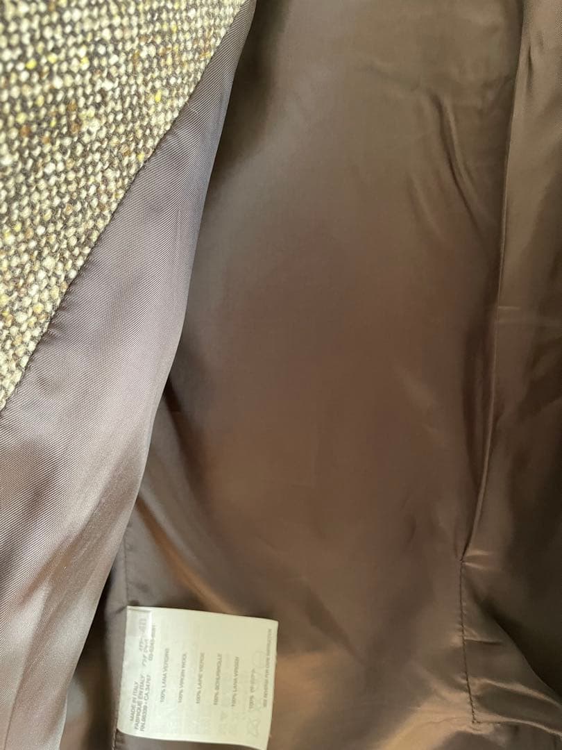 美品 miumiuミュウミュウ テーラードジャケット ツイード ブラウン系