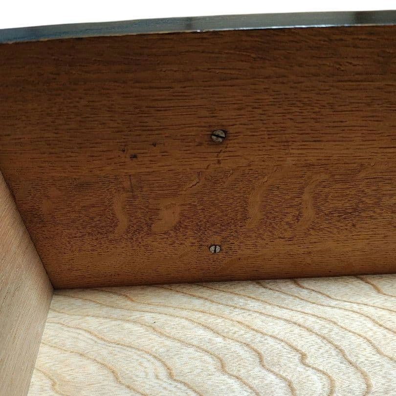 昭和レトロ家具　3段チェスト　マイナスネジ　マホガニー　アンティーク