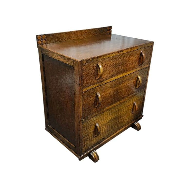 昭和レトロ家具　3段チェスト　マイナスネジ　マホガニー　アンティーク