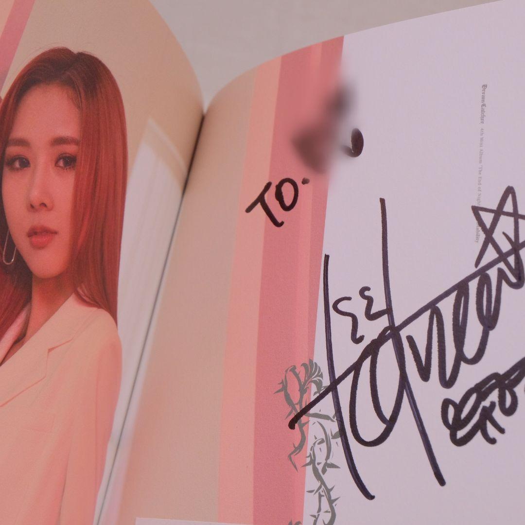 直筆サイン入り DREAMCATCHER 4th Mini Album