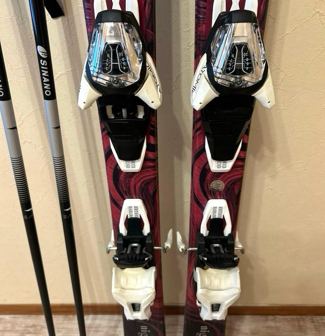 ◾️カービングスキーセット　スキー板146㎝　ブーツ24㎝　レディース用　女性用