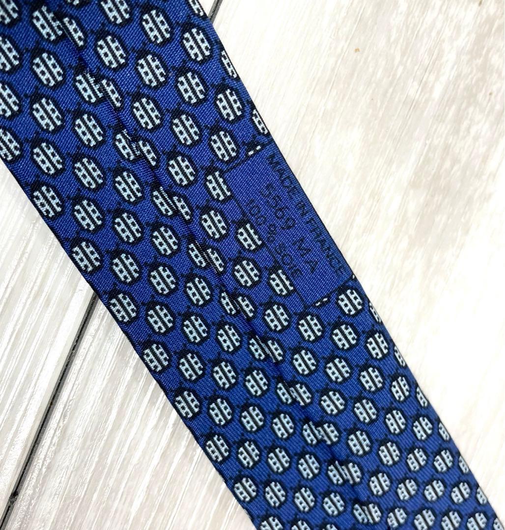 エルメス HERMES レディーバグデザイン シルク100% メンズ ネクタイ