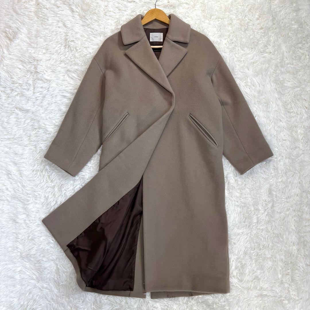 【美品✨】IENA MANTECO チェスターコート ロング モカベージュ S