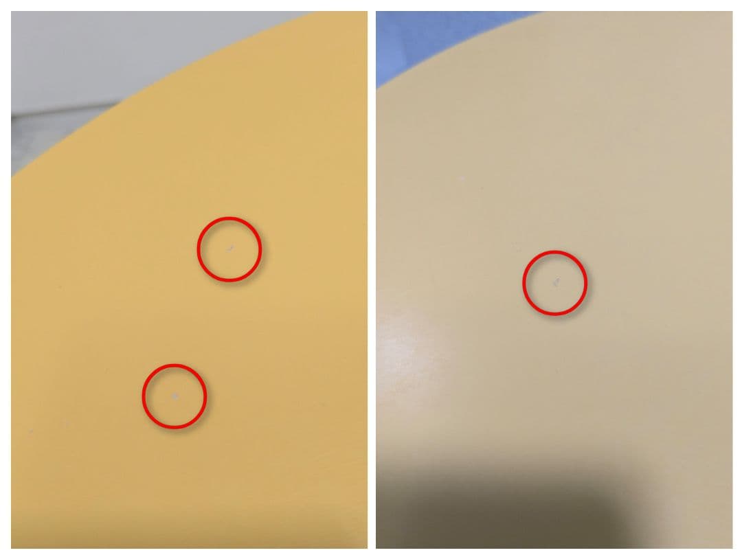 90s ヴィンテージ テーブル ポストモダン レトロポップ イエロー クローム