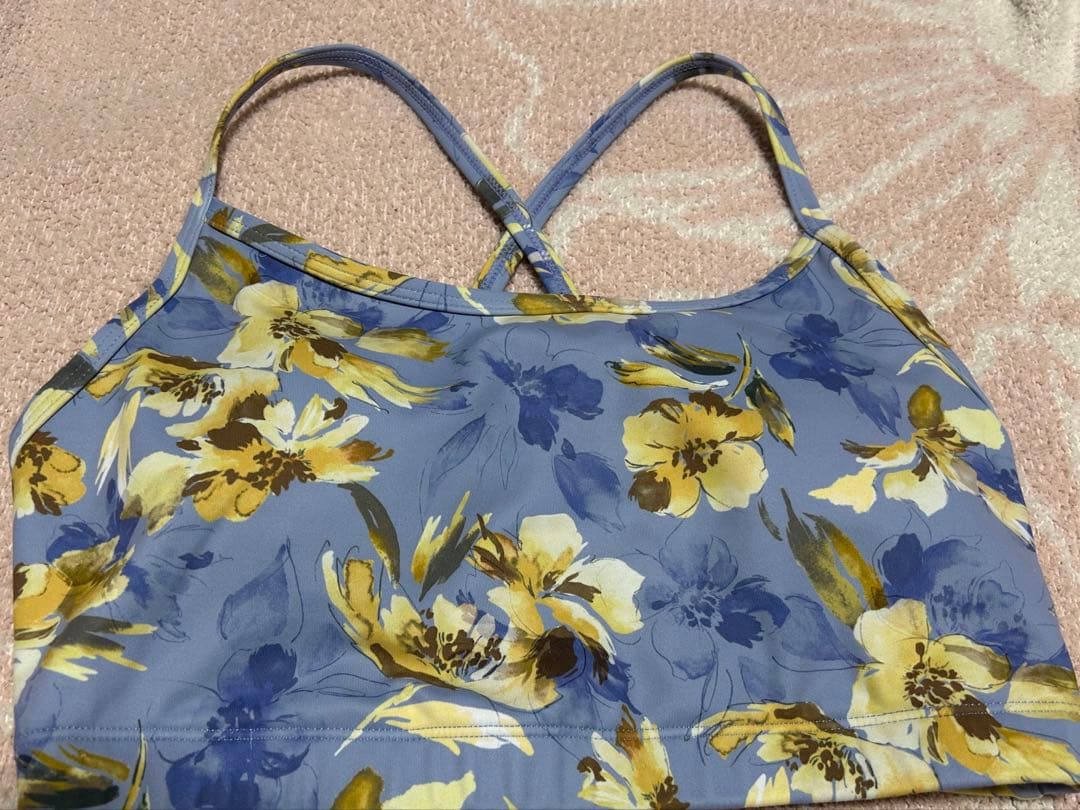 スカーラ花柄レギンス　ブラトップセットS 美品