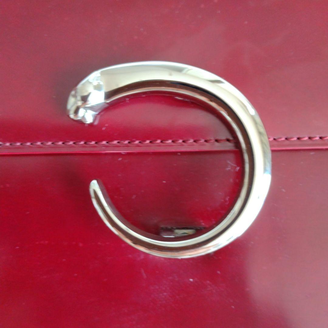 Cartierカルティエ パンテール カーフスキンハンドバッグ２way ボルドー