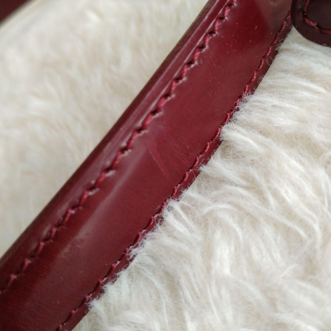 Cartierカルティエ パンテール カーフスキンハンドバッグ２way ボルドー