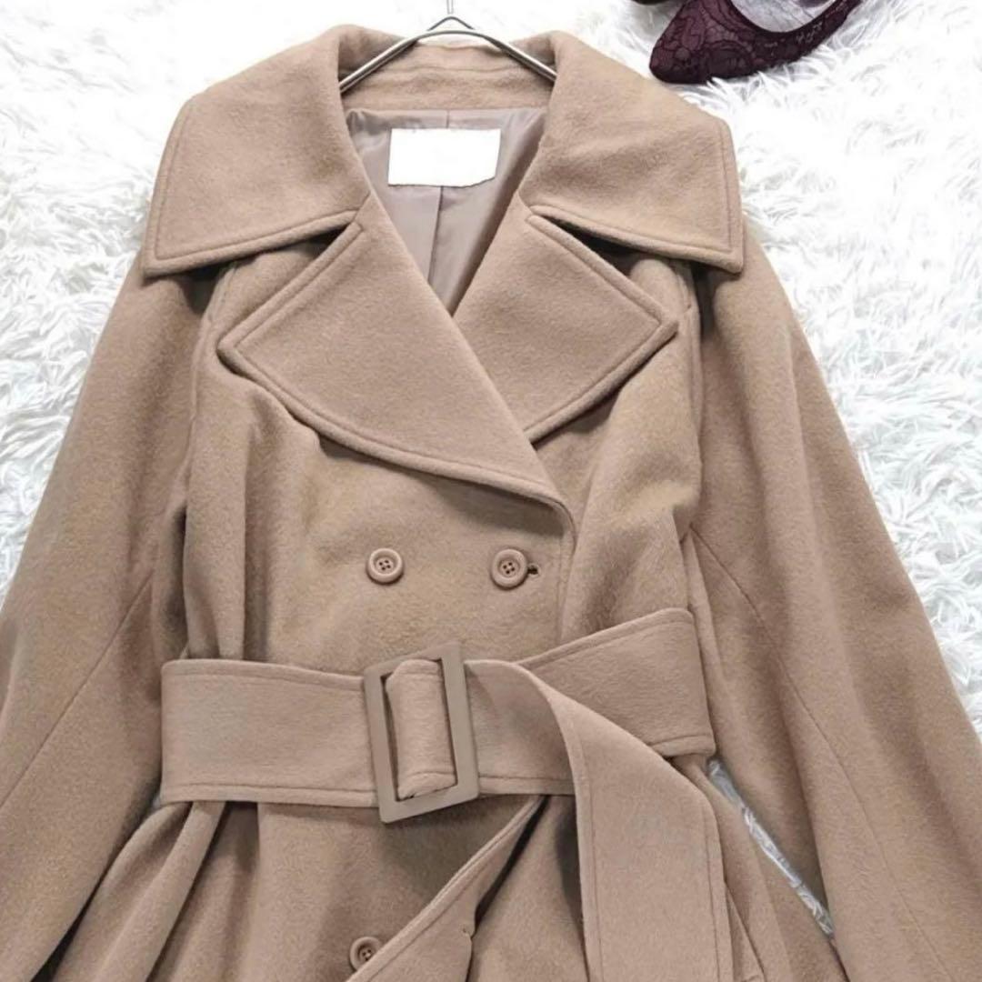 ✨ eimy istoire♡‪belted chester coat 女優襟