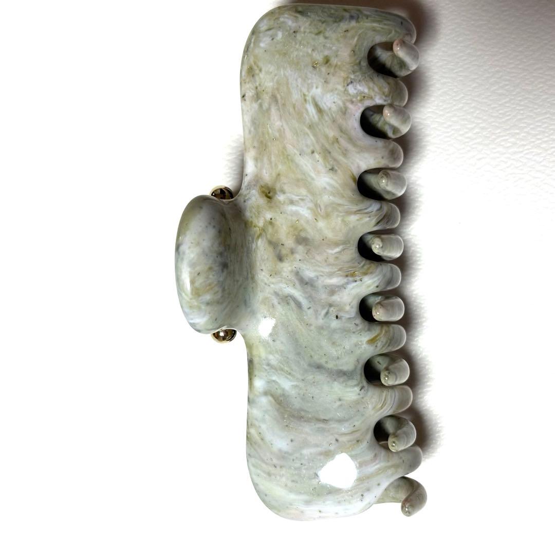 NO.4 Claw クリップ　イタリア製　グリーンマーブル　新品未使用　人気