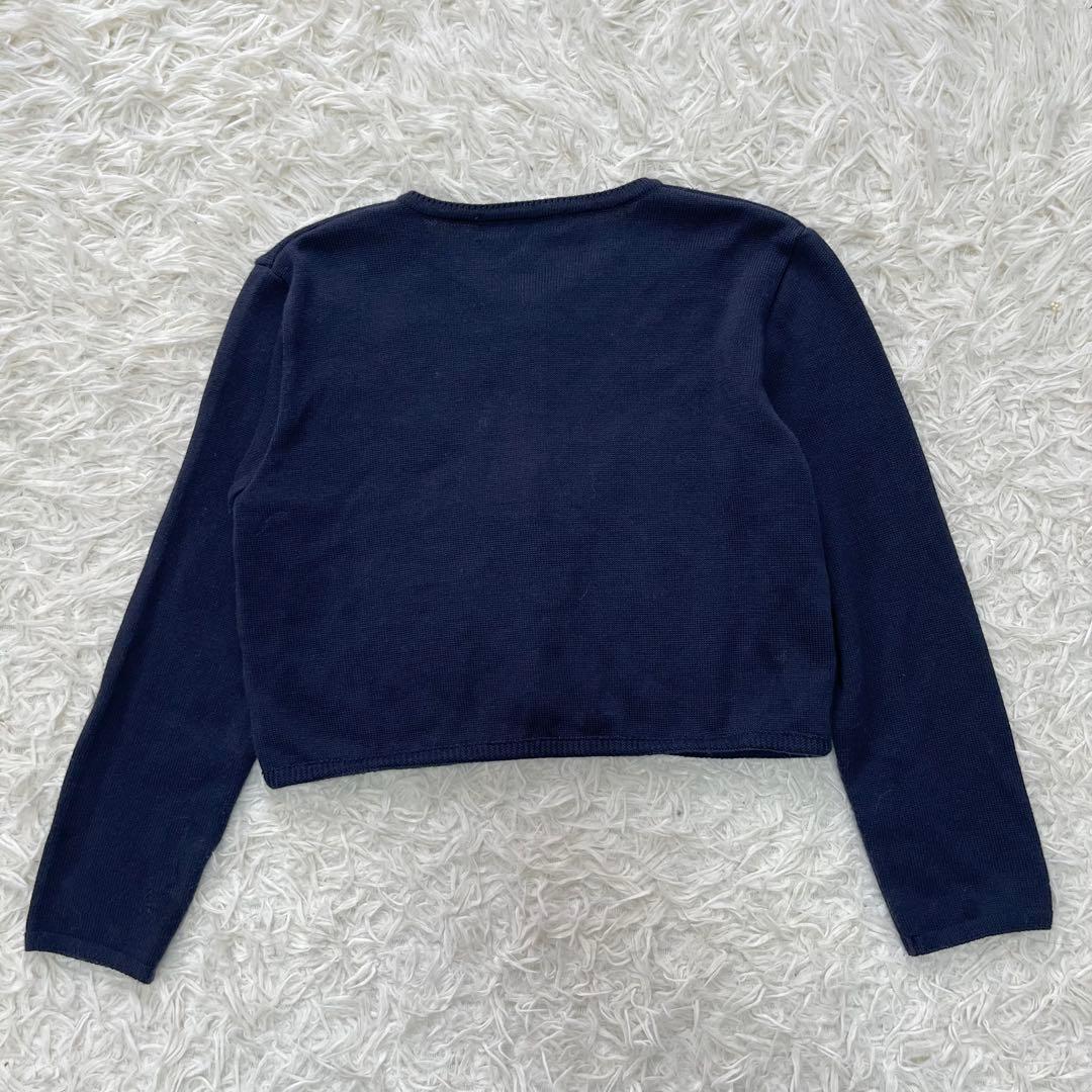 ファミリア✨フォーマルアンサンブルスーツ130 白襟ワンピース ボレロカーデ受験