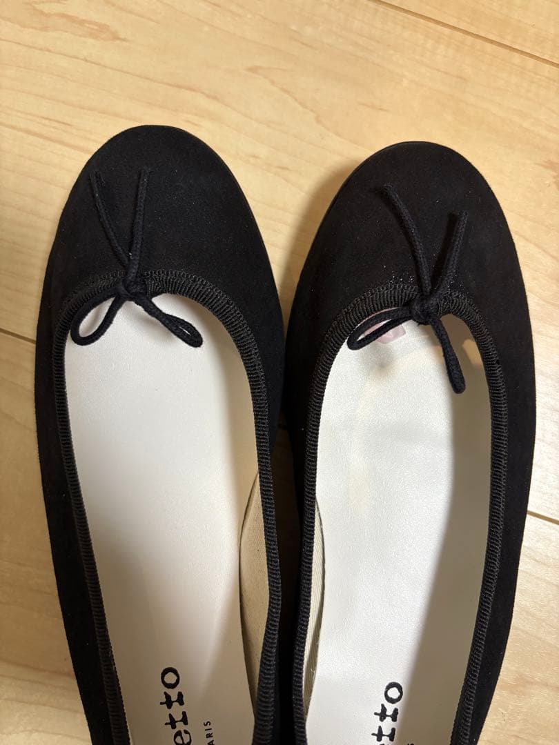【未使用】Repetto バレエシューズ 黒 38.5