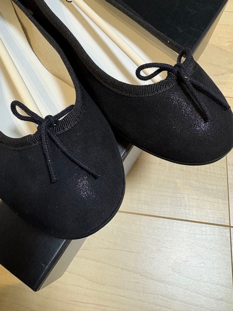 【未使用】Repetto バレエシューズ 黒 38.5