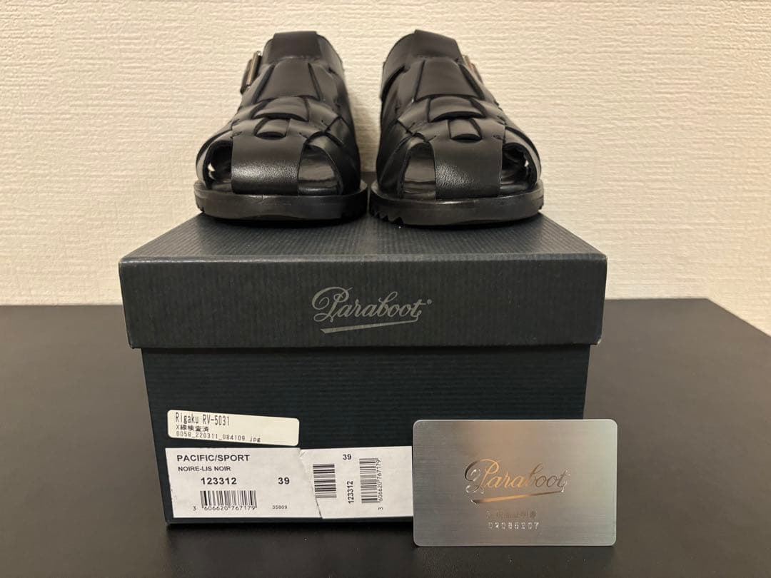 PARABOOT/パラブーツ PACIFIC/パシフィック グルカサンダル　39