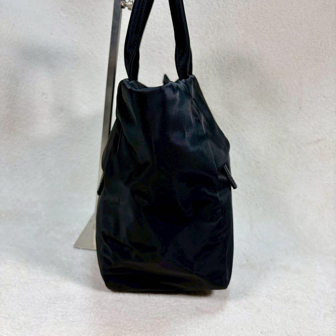 【美品✨】アニエスベー　ナイロン　トートバッグ　黒　マザーズバッグ　ロゴ金具