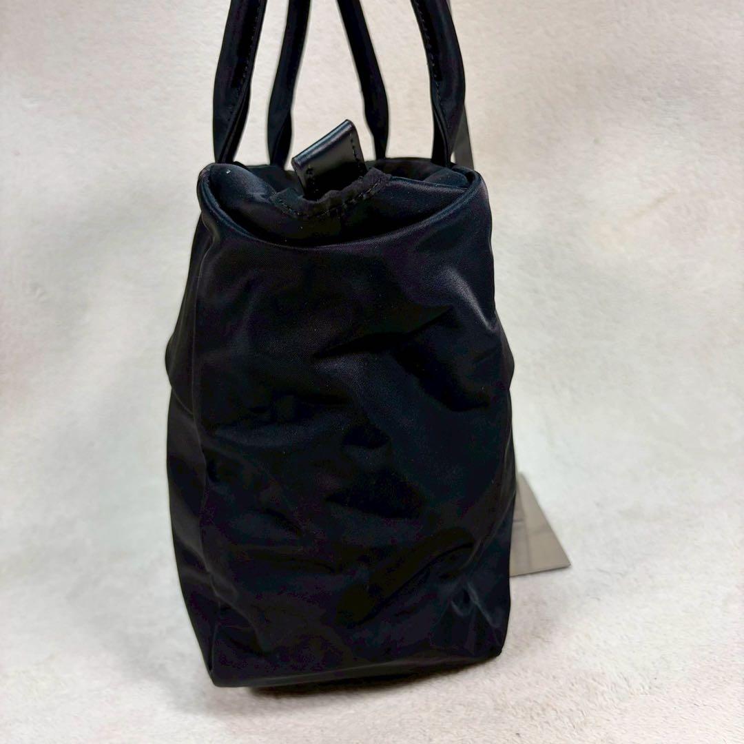 【美品✨】アニエスベー　ナイロン　トートバッグ　黒　マザーズバッグ　ロゴ金具