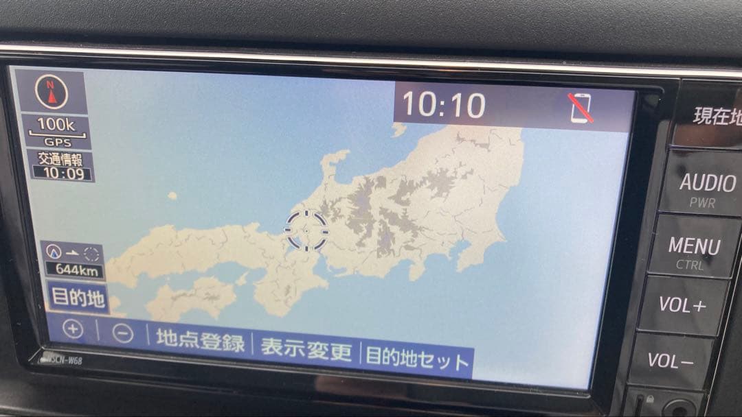 NSCN-W68 ナビ　ナビロック解除済み　トヨタ純正ナビ　フィルムアンテナ付き