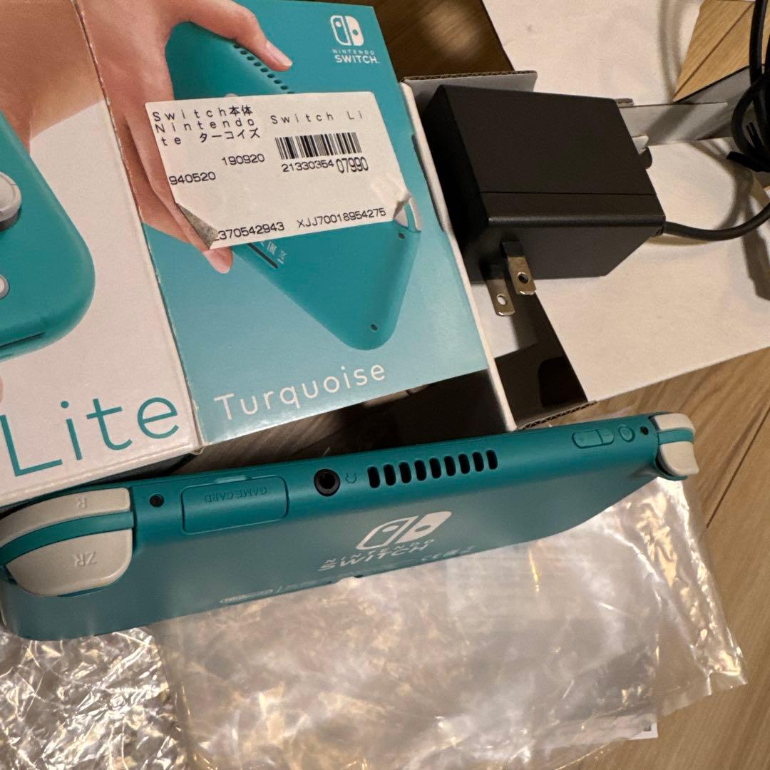 Nintendo Switch Lite ターコイズ 本体 ACアダプター・箱付
