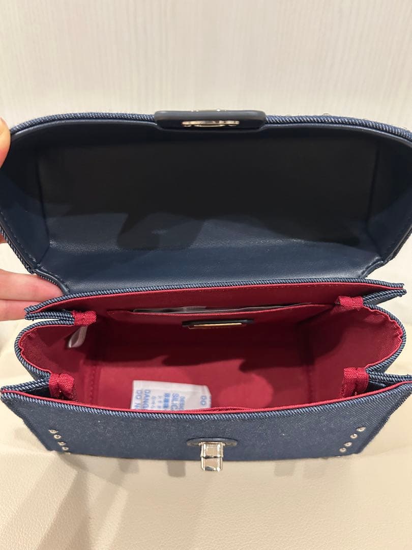 あい様 2024年　ダイアナ　デニム　ショルダーバッグ　デニムブルー　スタッズ