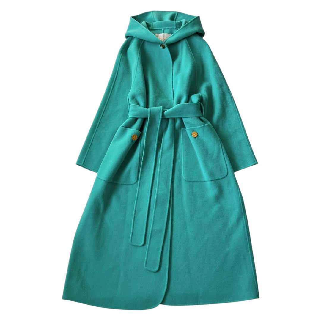 極美品✨ グレースコンチネンタル リバーコート フード ローブコート ロング丈