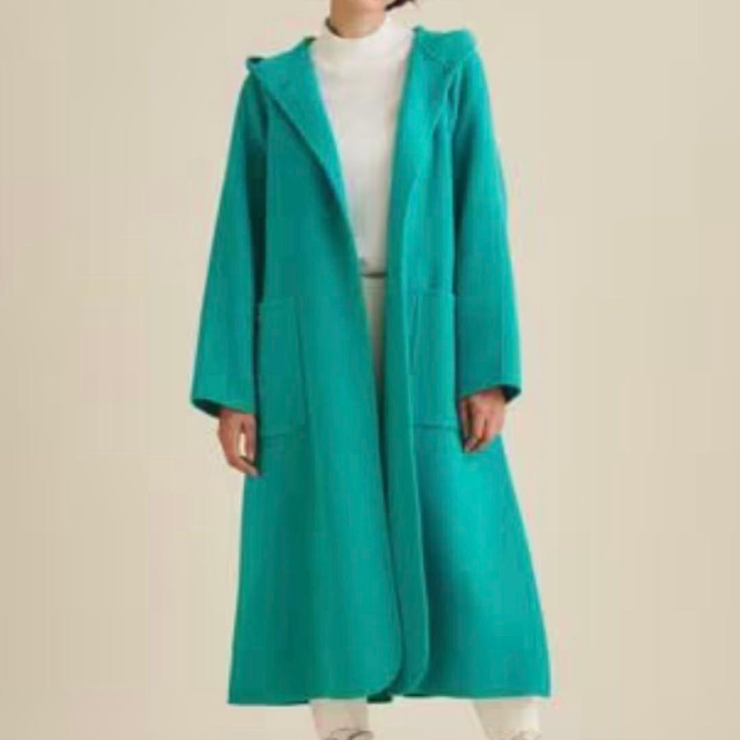 極美品✨ グレースコンチネンタル リバーコート フード ローブコート ロング丈