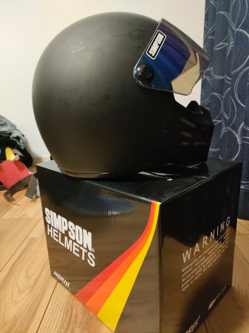 SIMPSON M30 クリアベースライトレインボーシールド 新品箱付き