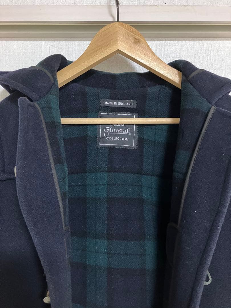 美品 グローバーオール ダッフルコート ネイビー 紺 M