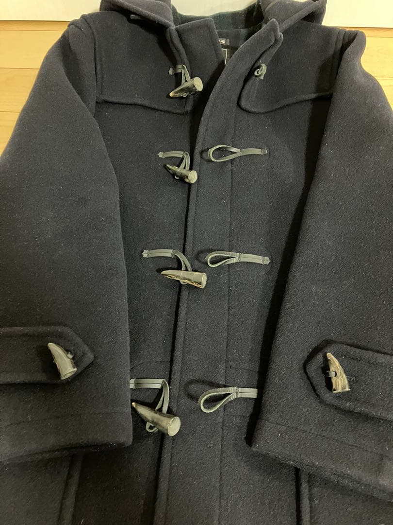 美品 グローバーオール ダッフルコート ネイビー 紺 M