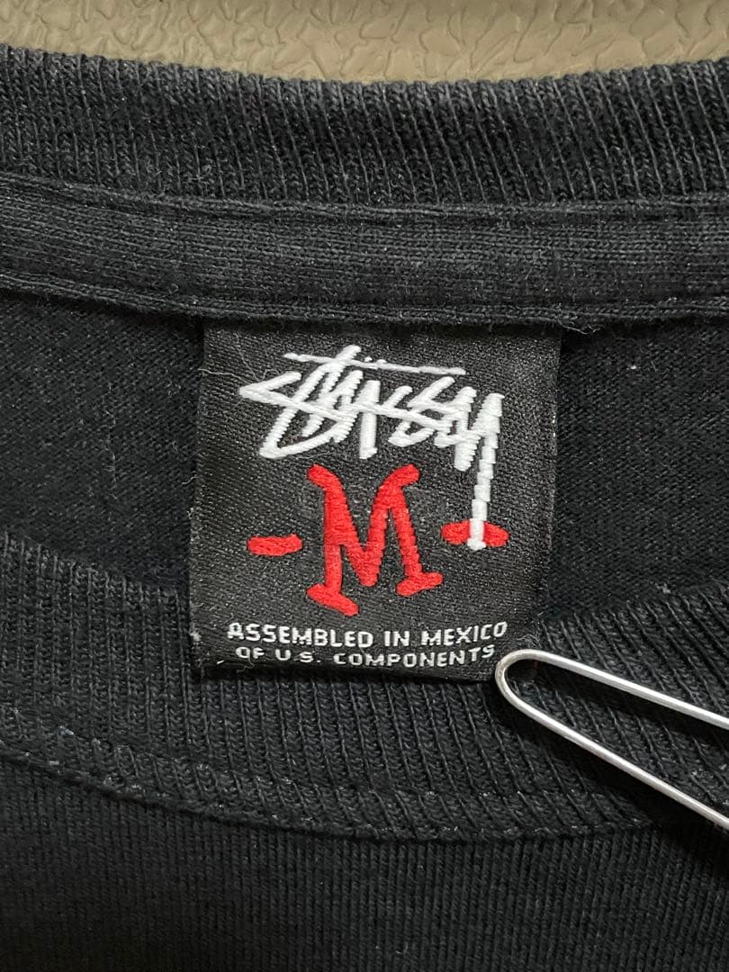 STUSSY ディズニー ロンT ブラック