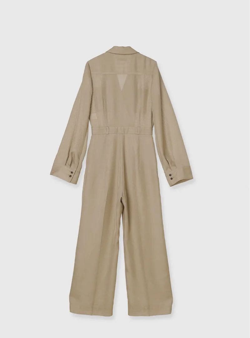 【新品未使用タグ付き】アニュアンス サファリシアーオールインワン ベージュM