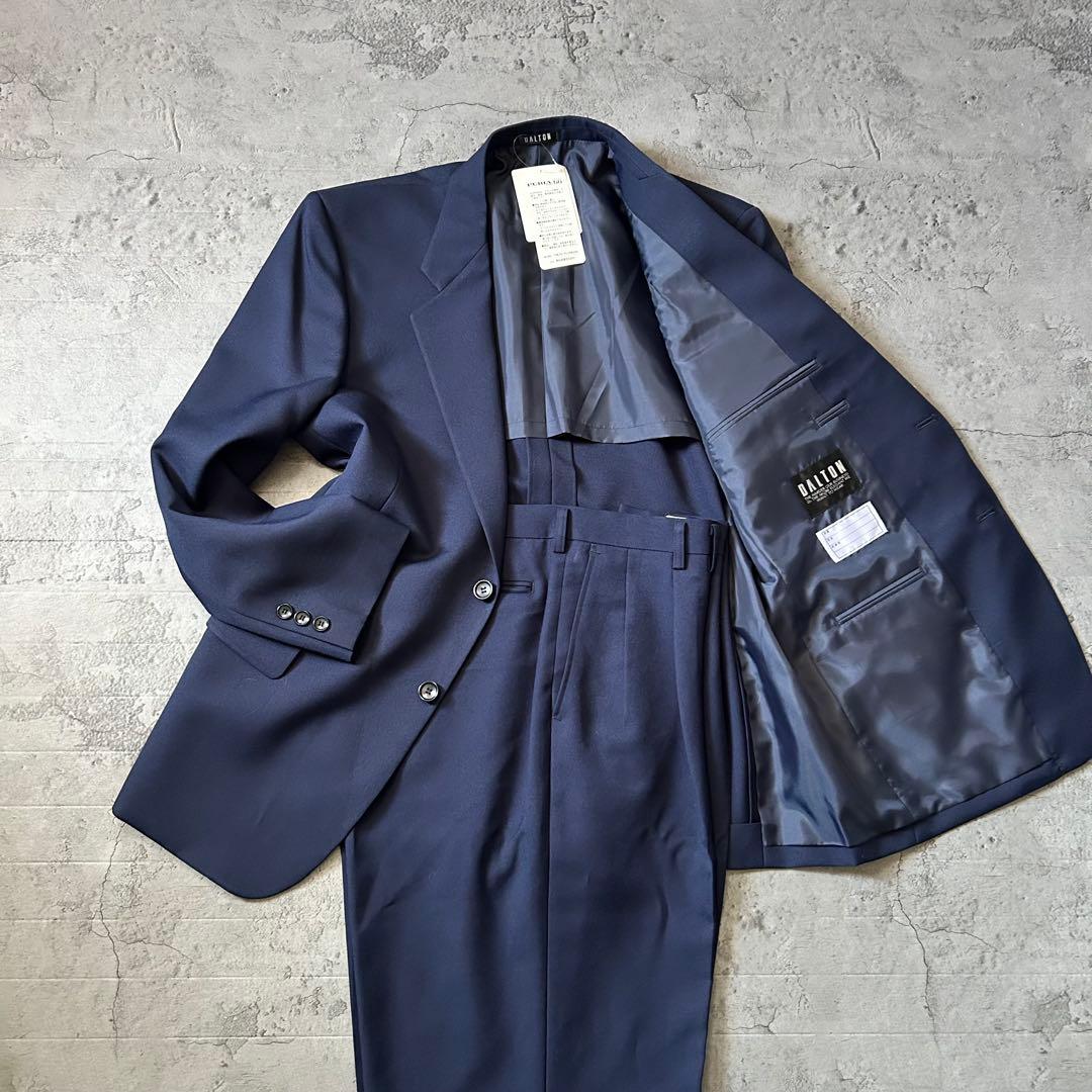 DALTON 大きいサイズ 新品未使用 B5 ネイビー スーツ セットアップ
