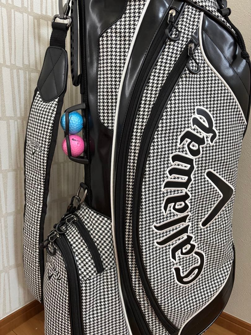 Callaway スタンド式 千鳥柄 キャディバッグ 9.0型(日本正規品)